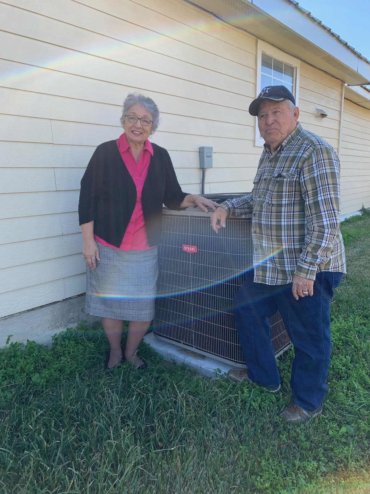 Satisfied customers with new Bryant AC unit
